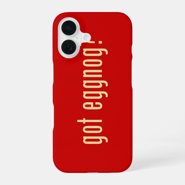 got eggnog? iphone case (Back)