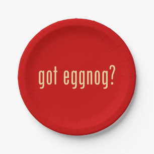 got eggnog? paper plates