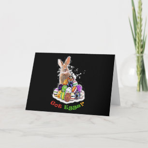 Got Eggs? Funny Easter Bunny Eggs Note Card