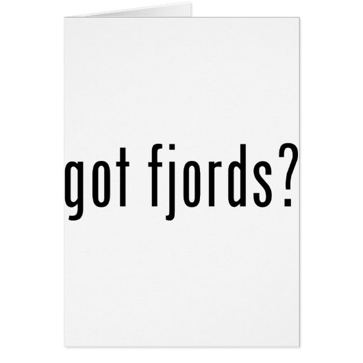 got fjords? cards (Front)