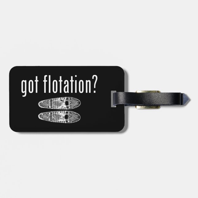 Got Flotation Snowshoes Luggage Tag (Back Horizontal)