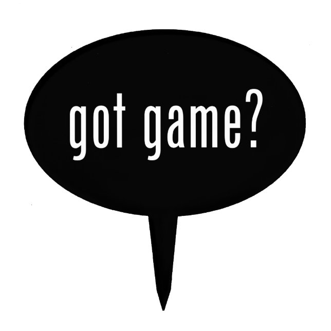 got game? cake topper (Front)
