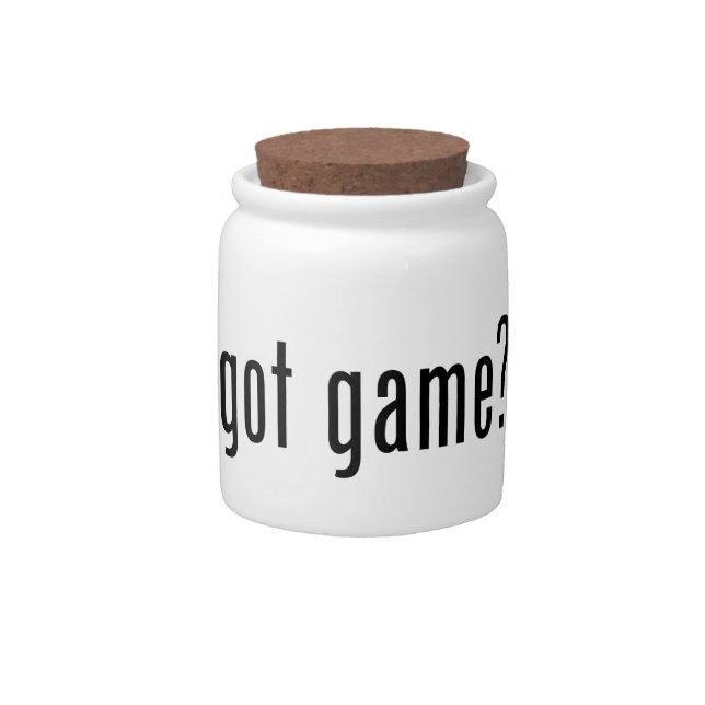 got game? candy jar (Front)