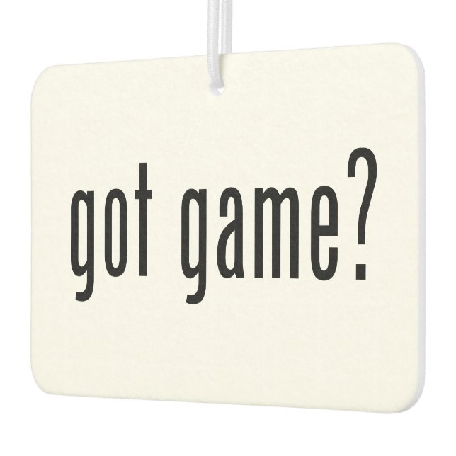 got game? car air freshener (Left)