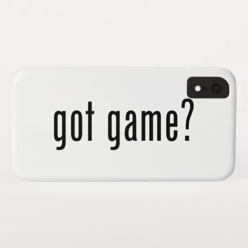 got game iPhone XR case