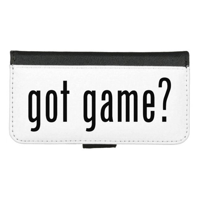 got game? iPhone wallet case (Front (Horizontal))