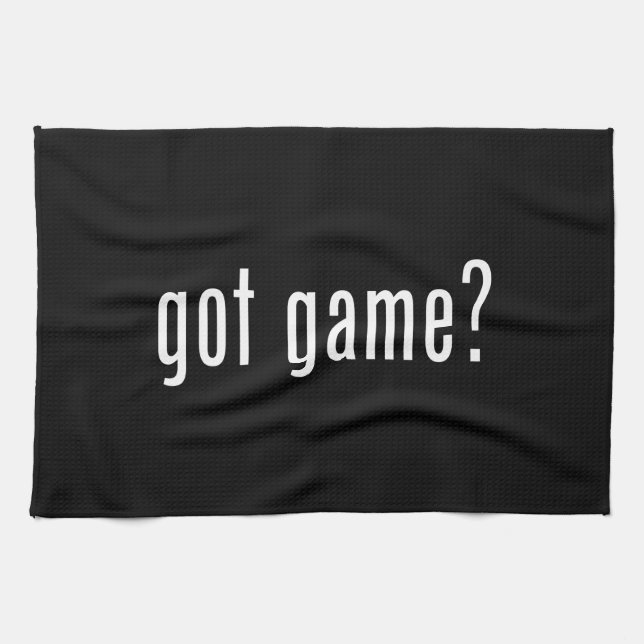 got game? kitchen towel (Horizontal)
