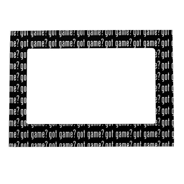 got game? magnetic frame (Front)