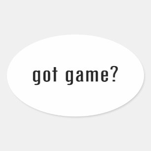 got game? oval sticker