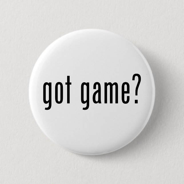 got game? pinback button (Front)