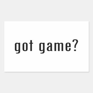 got game? rectangular sticker