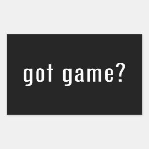 got game? rectangular sticker