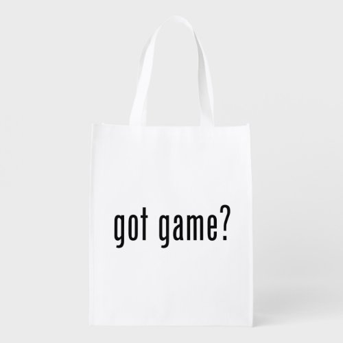 got game reusable grocery bag