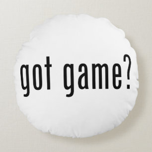 got game? round pillow