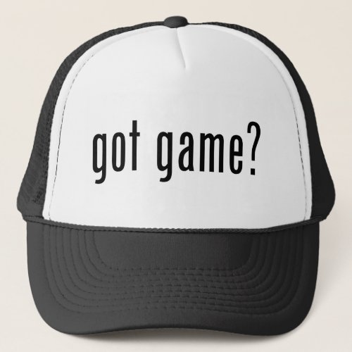 got game trucker hat