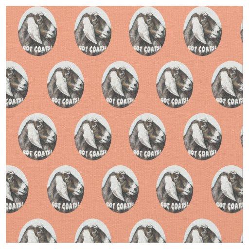 Got Goats Animal Art Fabric