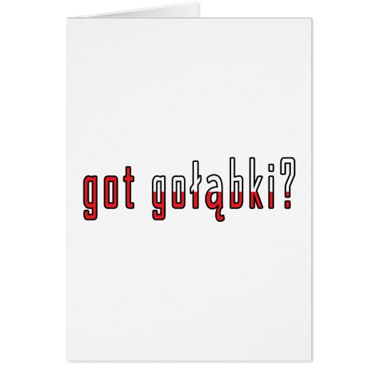 got golabki? Flag Cards (Front)