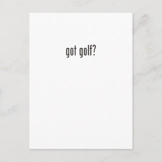 got golf? postcard
