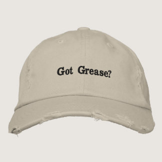 Got Grease? Distressed Baseball Cap