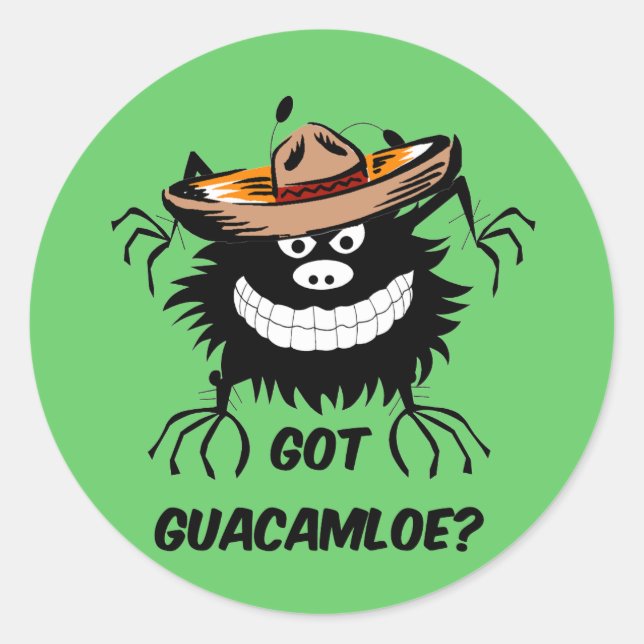 Got guacamole classic round sticker (Front)