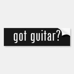 got guitar? bumper sticker
