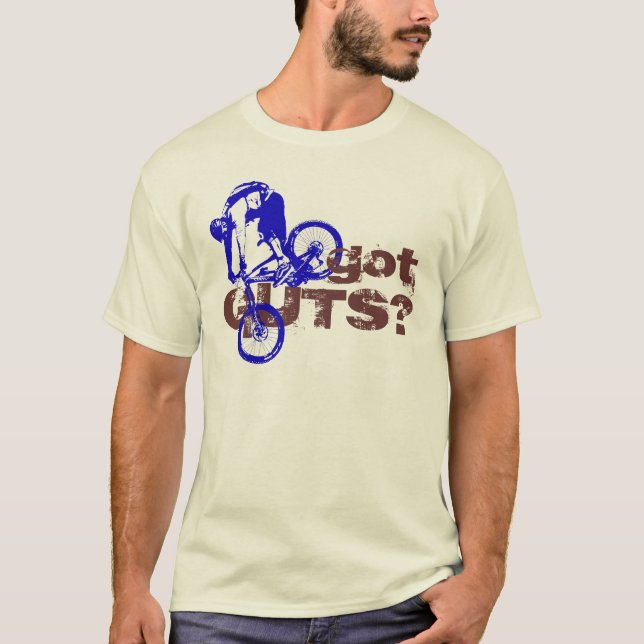Got GUTS? MTB Cool Design T-Shirt (Front)
