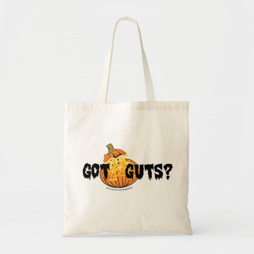 Got Guts Trick or Treaters Halloween Cartoon Tote Bag