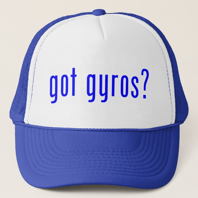 got gyros? trucker hat (Front)
