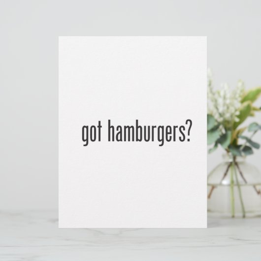 got hamburgers (Standing Front)