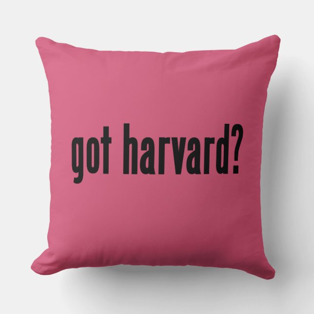 got harvard? throw pillow (Front)