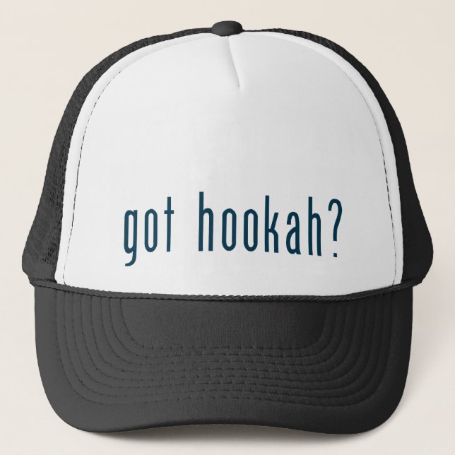got hookah trucker hat (Front)