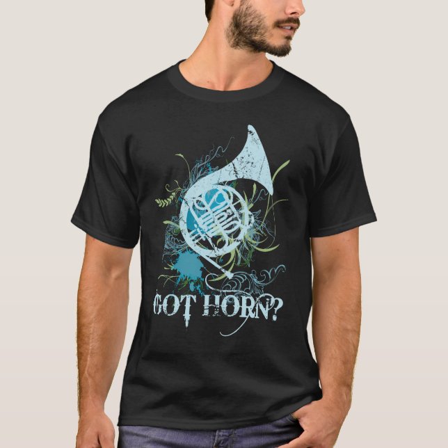 Got Horn? Fun Grunge T-shirt (Front)