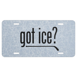 got ice? (hockey) license plate