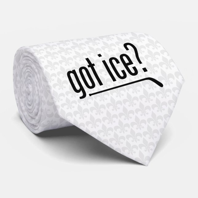 got ice? (hockey) neck tie (Rolled)
