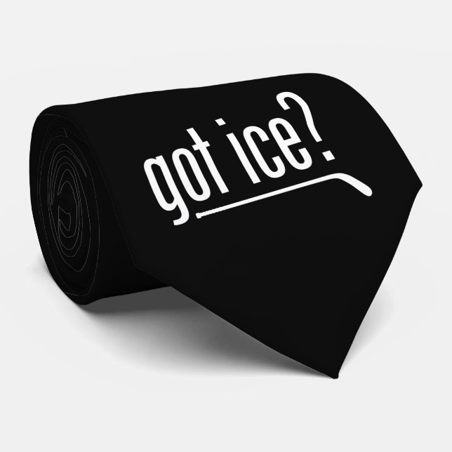 got ice? (hockey) neck tie (Rolled)