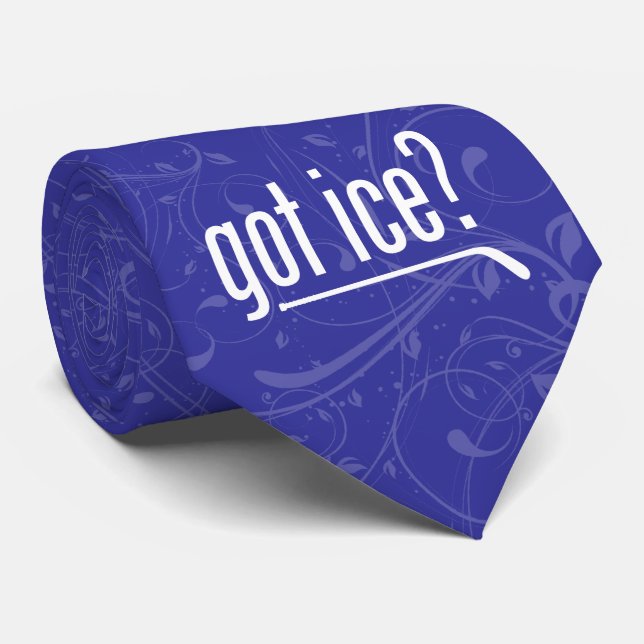 got ice? (hockey) tie (Rolled)