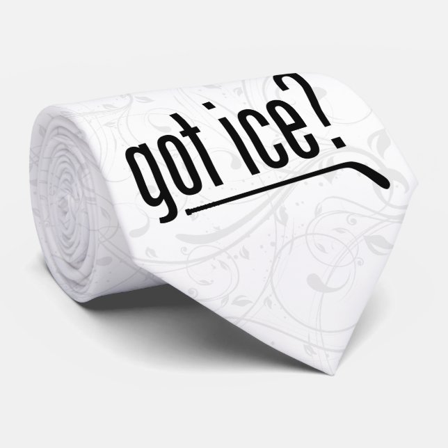 got ice? (hockey) tie (Rolled)