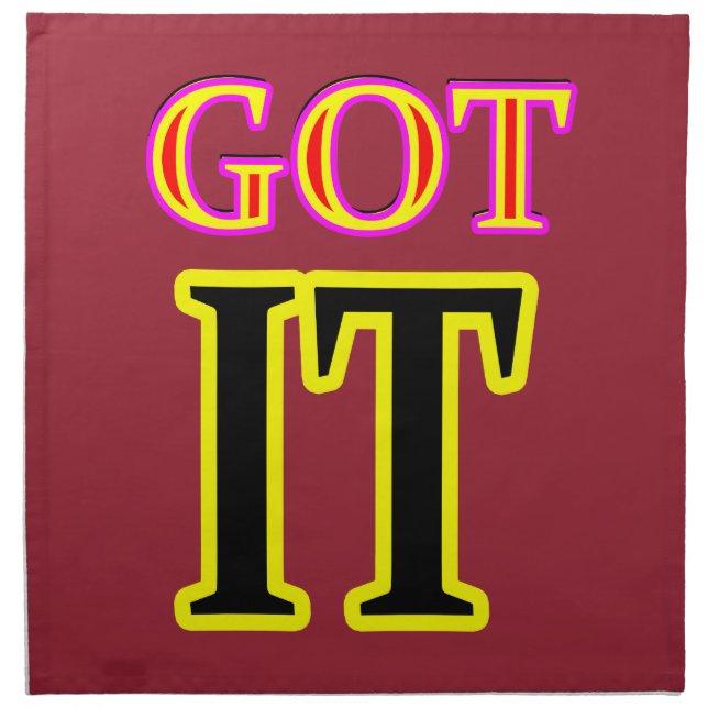 Got IT3 Art jGibney The MUSEUM Zazzle Gifts Napkin (Front)