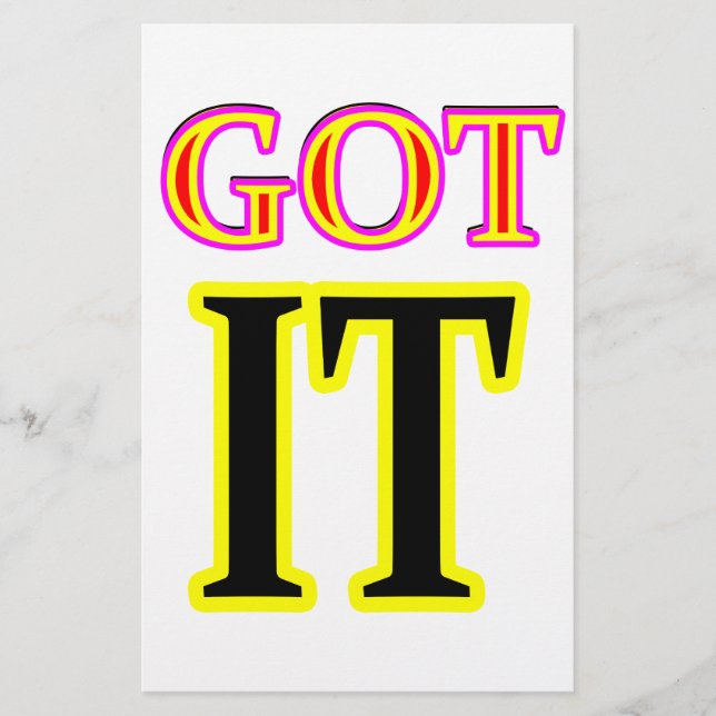 Got IT3 Art jgibney The MUSEUM Zazzle Gifts Stationery (Front)