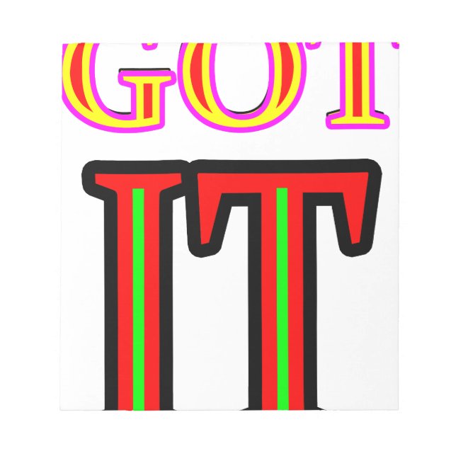 Got IT4 jgibney The MUSEUM Zazzle Gifts Notepad (Front)
