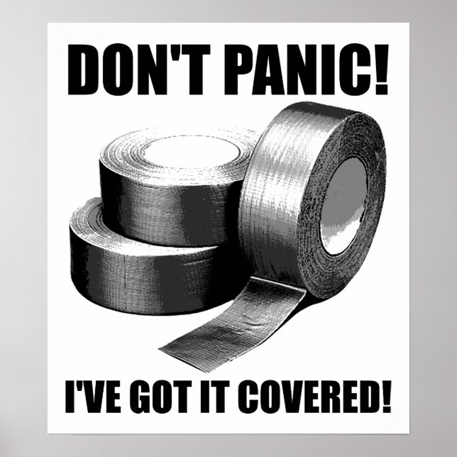 Got it Covered Funny Poster (Front)