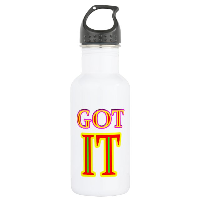 Got IT jgibney The MUSEUM Zazzle Water Bottle (Front)