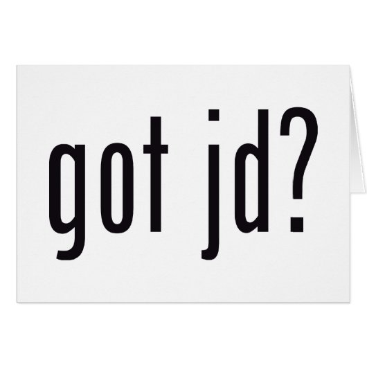 got jd? cards (Front Horizontal)