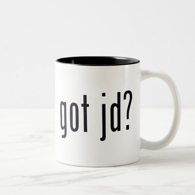 got jd? Two-Tone coffee mug (Right)