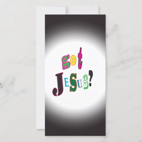 Got Jesus Christ Religious Black Oval Abstract