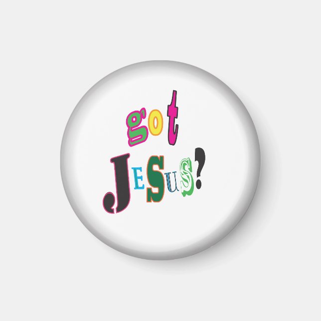 Got Jesus Holy Spirit Black Oval Abstract Magnet (Front)