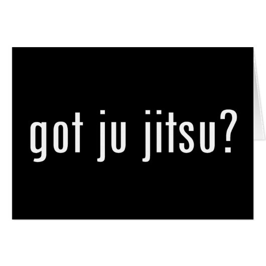 got ju jitsu? cards (Front Horizontal)