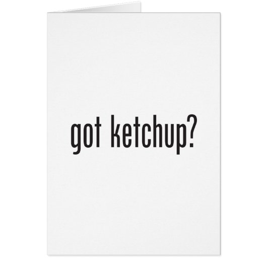 got ketchup cards (Front)