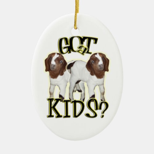 GOT KIDS CHRISTMAS ORNAMENT _ GOAT BABIES BOER