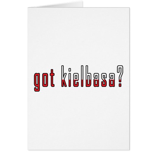 got kielbasa? Flag Cards (Front)